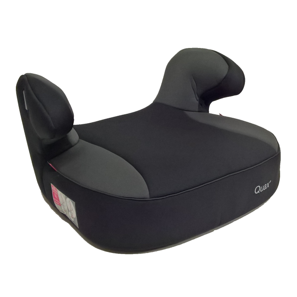Foto toont Quax Autostoel verhoger Black op de pagina onderweg van de website van entrepot baby outlet
