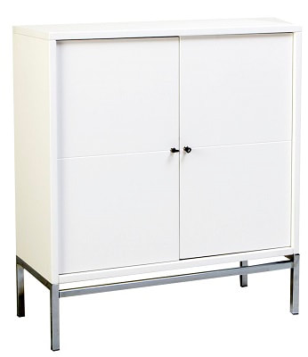 Quax Stretto white/chroom commode 2 deurs 785€ -60% = 295€ ​(showroommodel)
